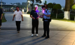 鹤岗公安夏夜治安巡查宣防 第一次集中统一行动